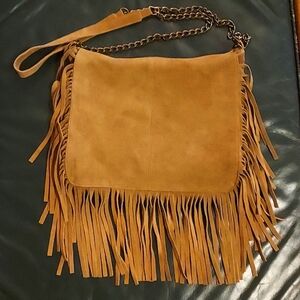 Vintage Suede Tassle Crossbody